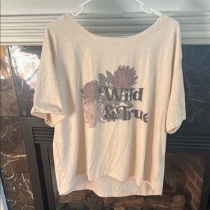 Joyfolie Cream Graphic Tee - Wild & True